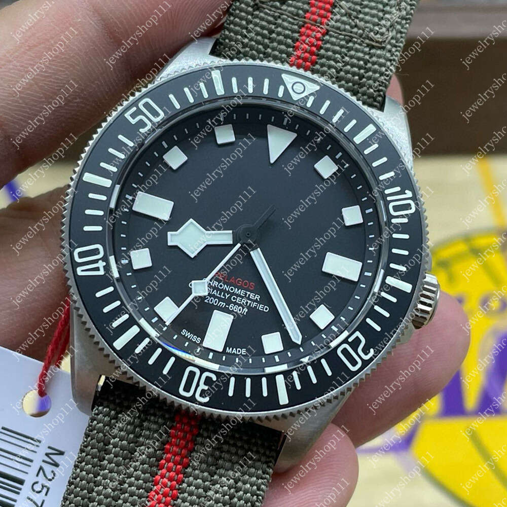 Pelagos M25707B/24-0001 MARINE NATIONALE M+ Factory 1 SuperClone AAAAA 5A Quality 42mm Mens Watches Titanium Automatic Mechanical 8N-24 Movement