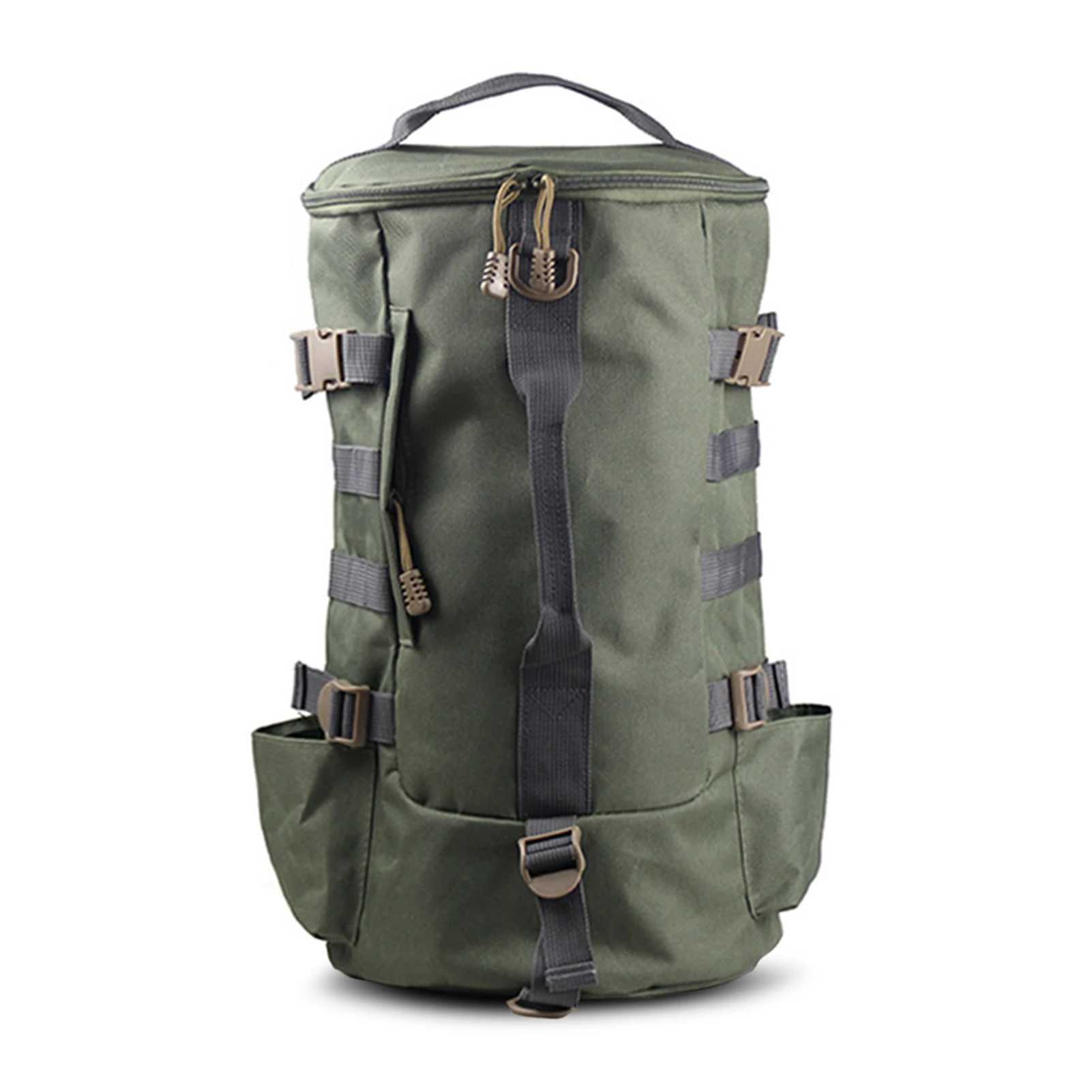 Multifunctional Large Capacity Fishing Backpack Outdoor Travel Camping Fishing Rod Reel Tackle Bag Shoulder Bag Luggage Bag J251024