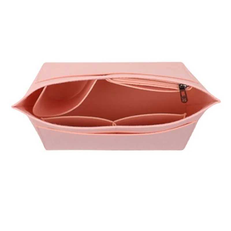 Felt Liner Bag Fashion Multifunction Portable MultiPocket Purse Handbag Insert Cosmetic Storage Travel Sundries Organizer PouchT251024