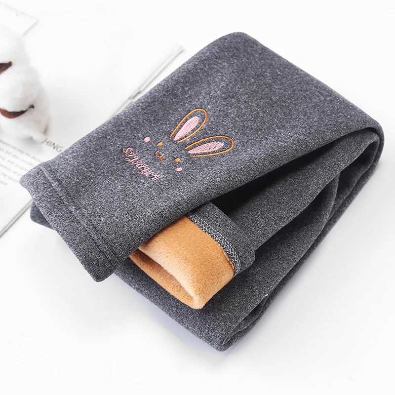Girls Leggings Autumn Winter Thick Warm Plus Cute Fond Rabbit Children Kids Baby Bottom Part Pants Kids LeggingsT251024