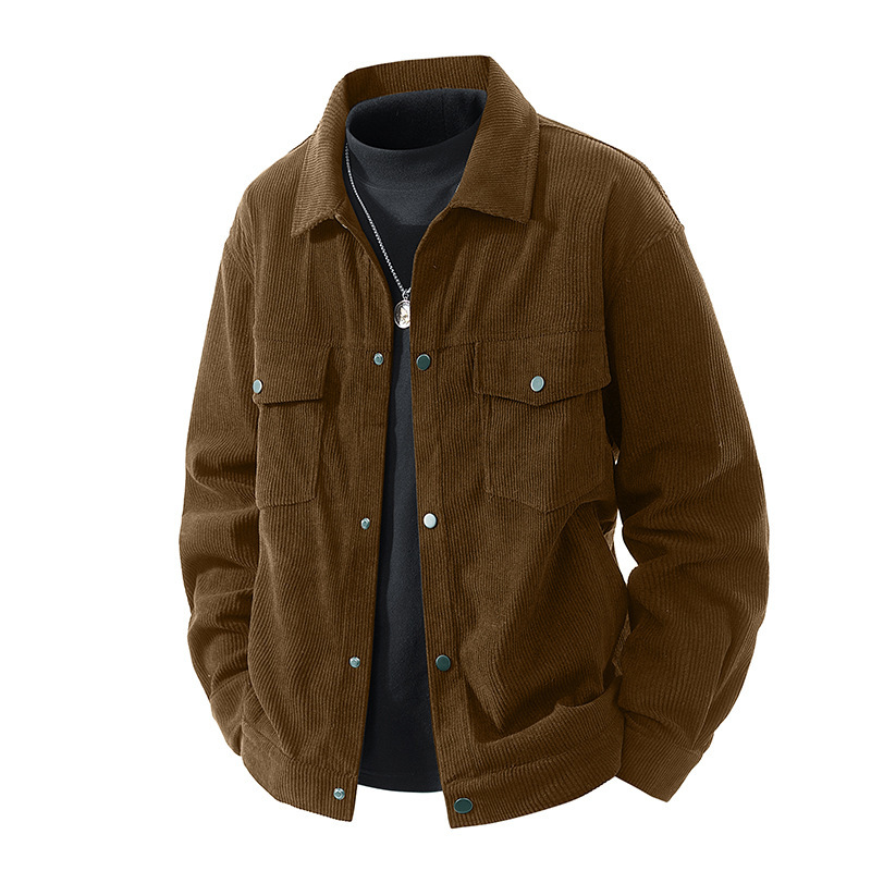 Extra Large Men's Jacket For Autumn And Winter, Loose Fit, Plus Size Baseball Jacket, Corduroy Designer Hoodie Jacket Tracksuit Men Polo Veste Co