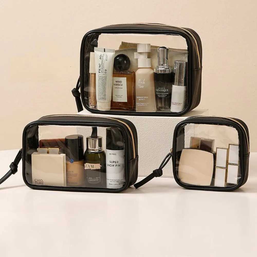 Transparent PVC Makeup Bag Organizer Pouch for Travel Daily Use Multiple Sizes Available Portable Wash BagT251024