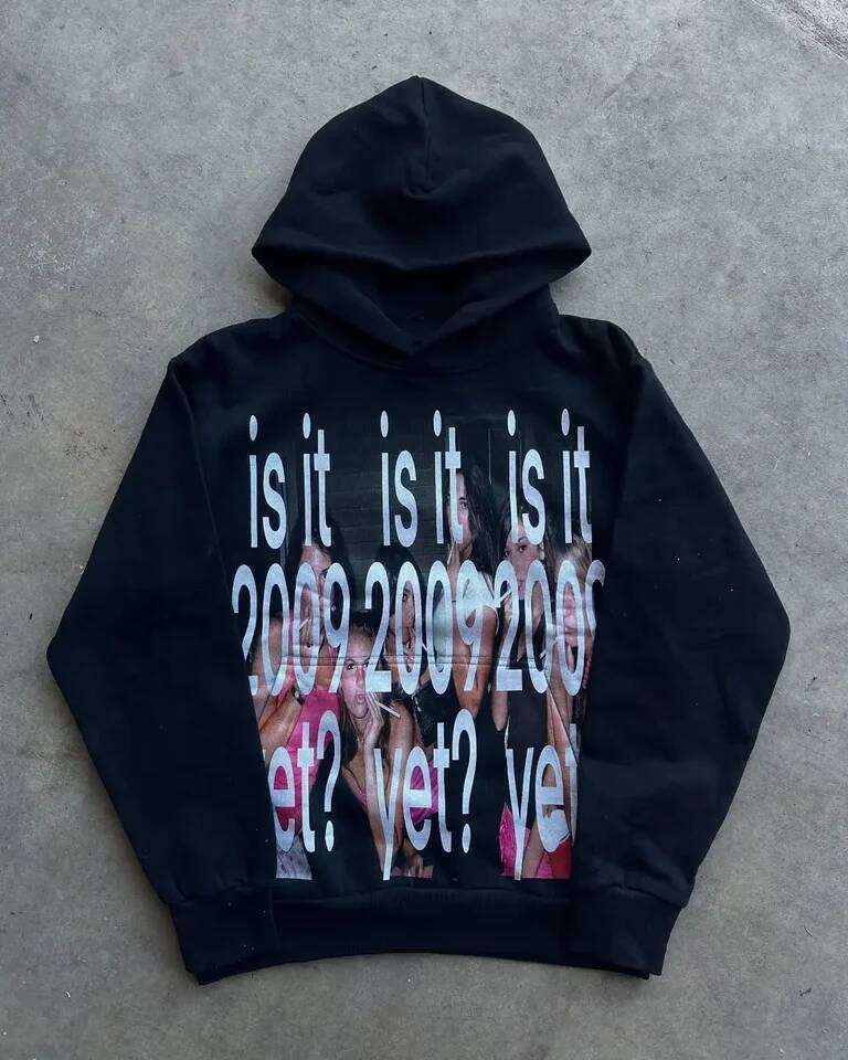 Y2k Hip-Hop Fashion Letter Printing Women Casual Streetwear Sweatshirt Top Gothic Oversized Hoodie Men's Clothing hoodies women