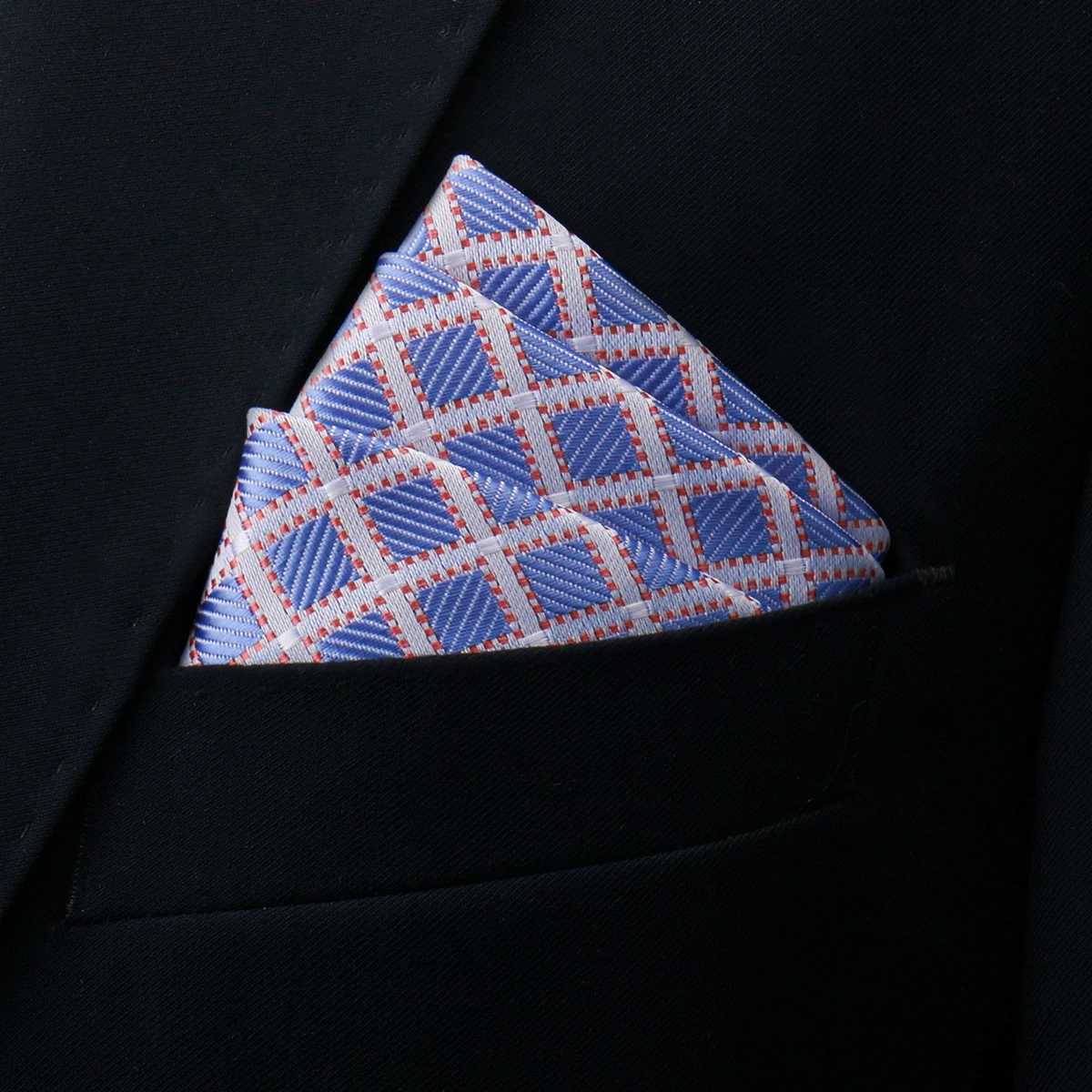 Brand Kerchief Man Dark e Striped ril Fools Day Fit Formal Party Pocket Square Handkerchiefs Suit Accories Men Necktie Y251024