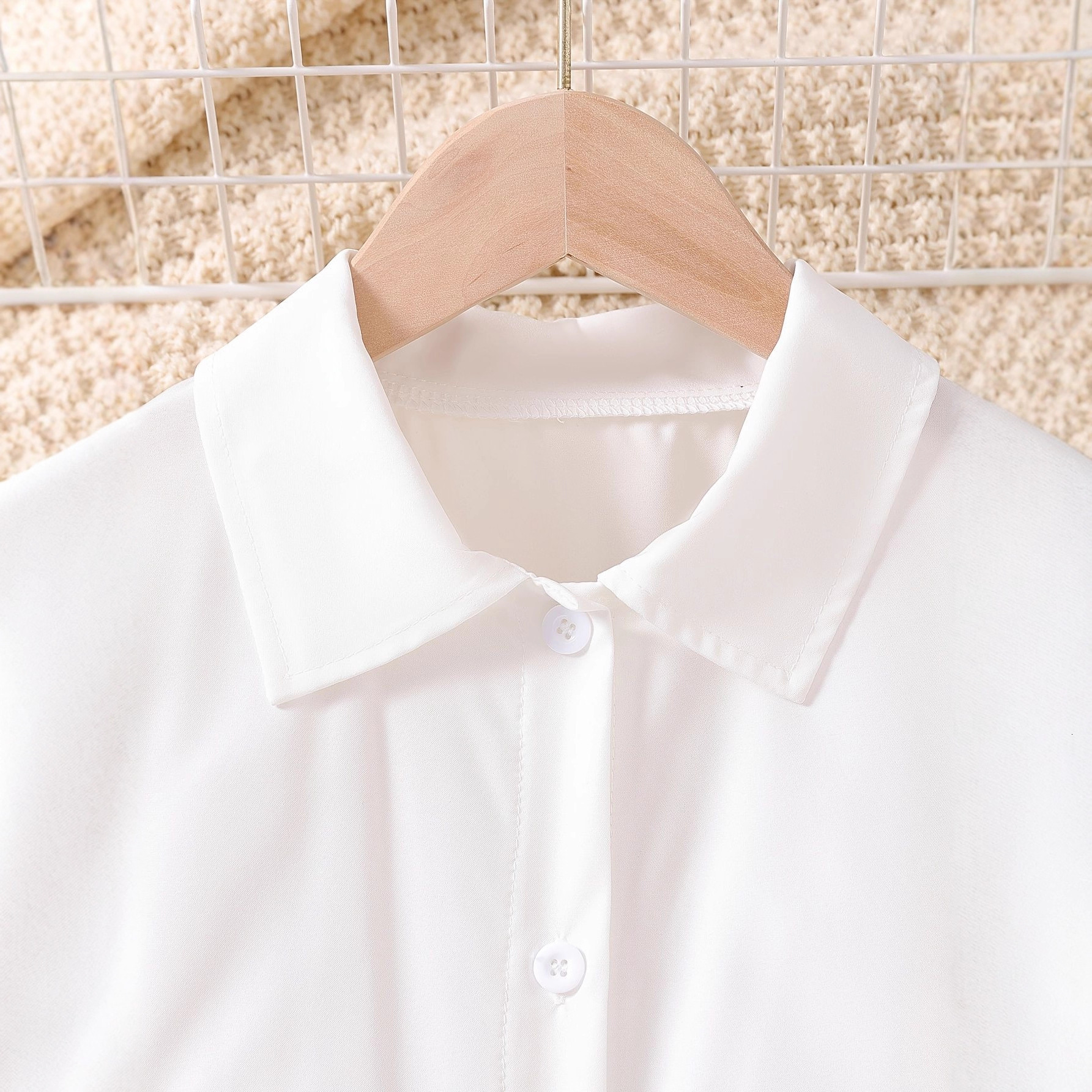 Women's Fashion Designer Collar Long Sleeve Shirt Dress Set Spring and Autumn Style Casual Outdoor
