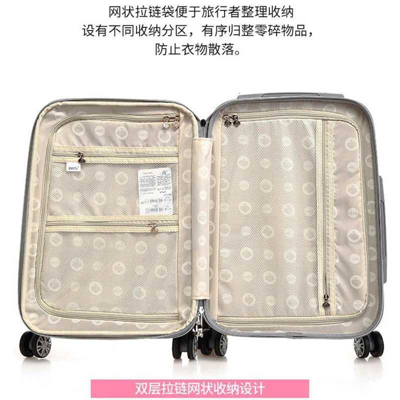 Expandable luggage Womens new high appearance level travel Combination box Childrens suitcase Trolley box Girls smallW251024