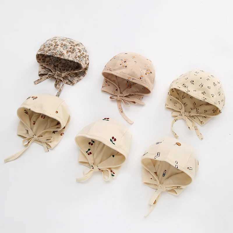 Cotton Baby Hats Floral Girl Boy Sun Hat Soft Newborn Bonnet Toddler Summer Adjustable Cap Children Outdoor Hair AccessoriesL251024