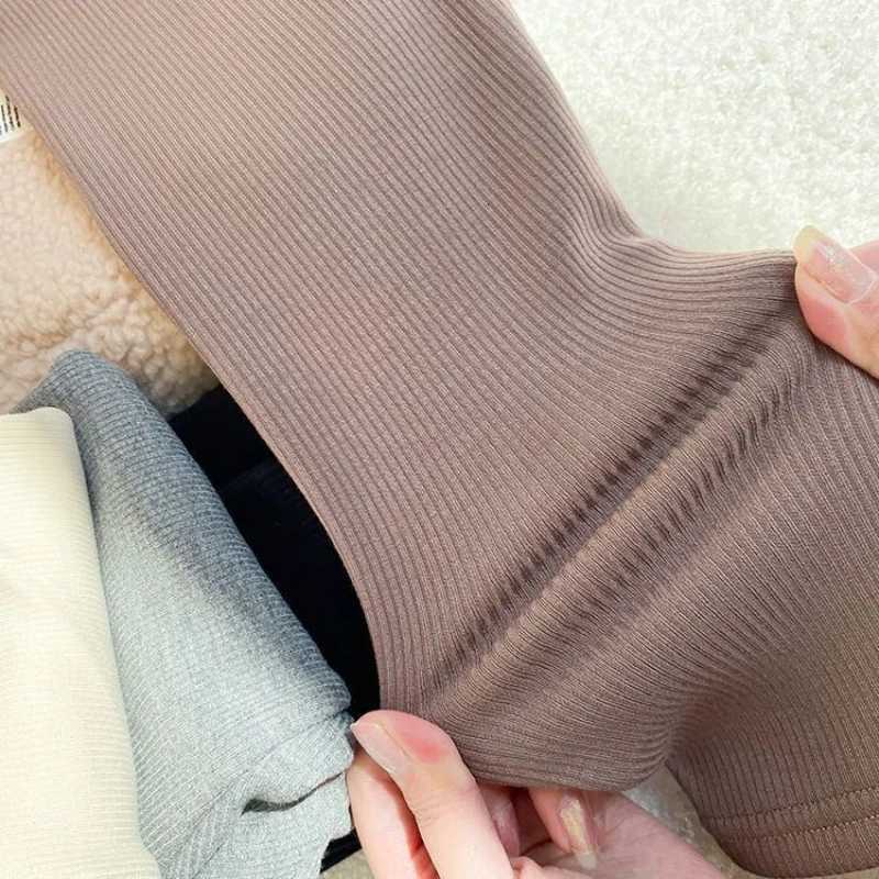 Girls Velvet Underpants 12M7Y Childrens Spring Autumn Integrated Velvet Thick Pants Baby AutumnWinter Outerwear LeggingsT251024