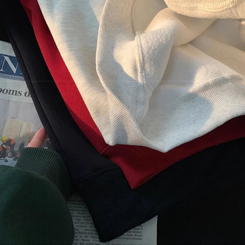 Men Hoodie Letter Printed Long Sleeve Autumn Sweatshirts Goth Fashion Y2K Vintage Hoodies Streetwear Fleece Pullover Hoody 251018