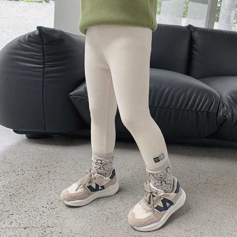 16 Years Girls Winter Fleece Leggings Warm Thickened Onepiece Flannel Pants for Kids ToddlerT251024