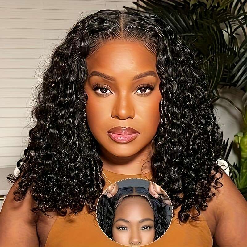250% Density 5X5 Water Wave Plucked Pre Cut Ready to Wear Glueless HD Lace Front Wigs for Wome Handmade 100% Pure Human Hair Wig