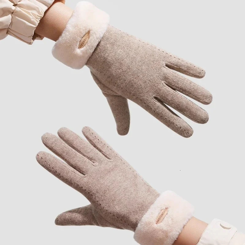 Keep Warm Winter Gloves Fleece Lined Biker Gloves Outdoors Windproof Touch Screen Guantes De Trabajo Hombre Hand Protection 251023