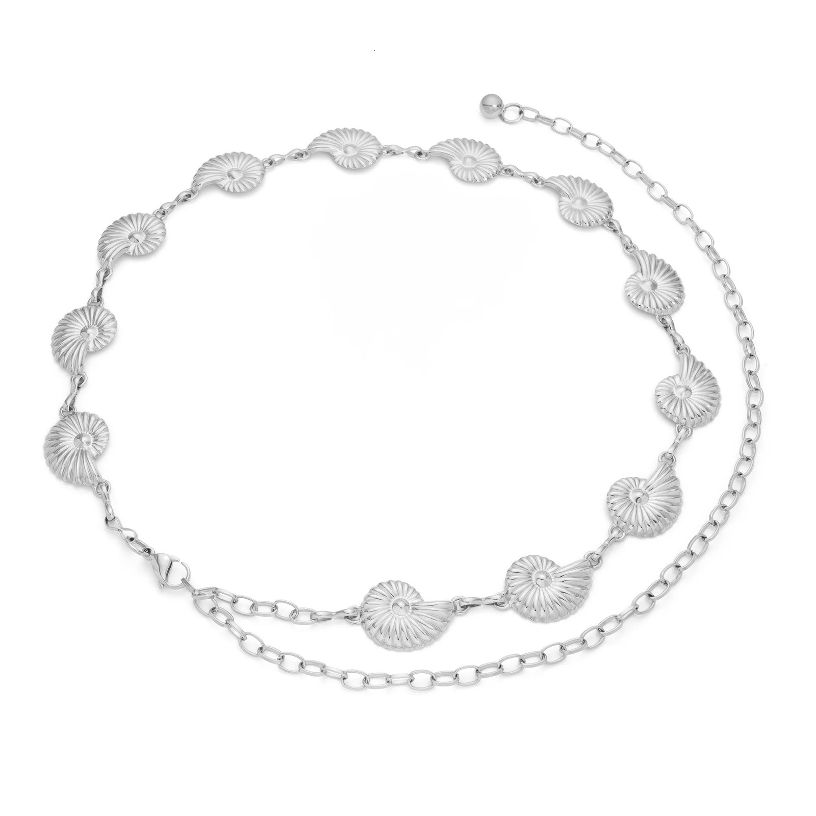 Conch Belly Waist Chain For Women Stainless Steel Metal Summer Beach Body Chain Bikini Jewelry Accessories 251023