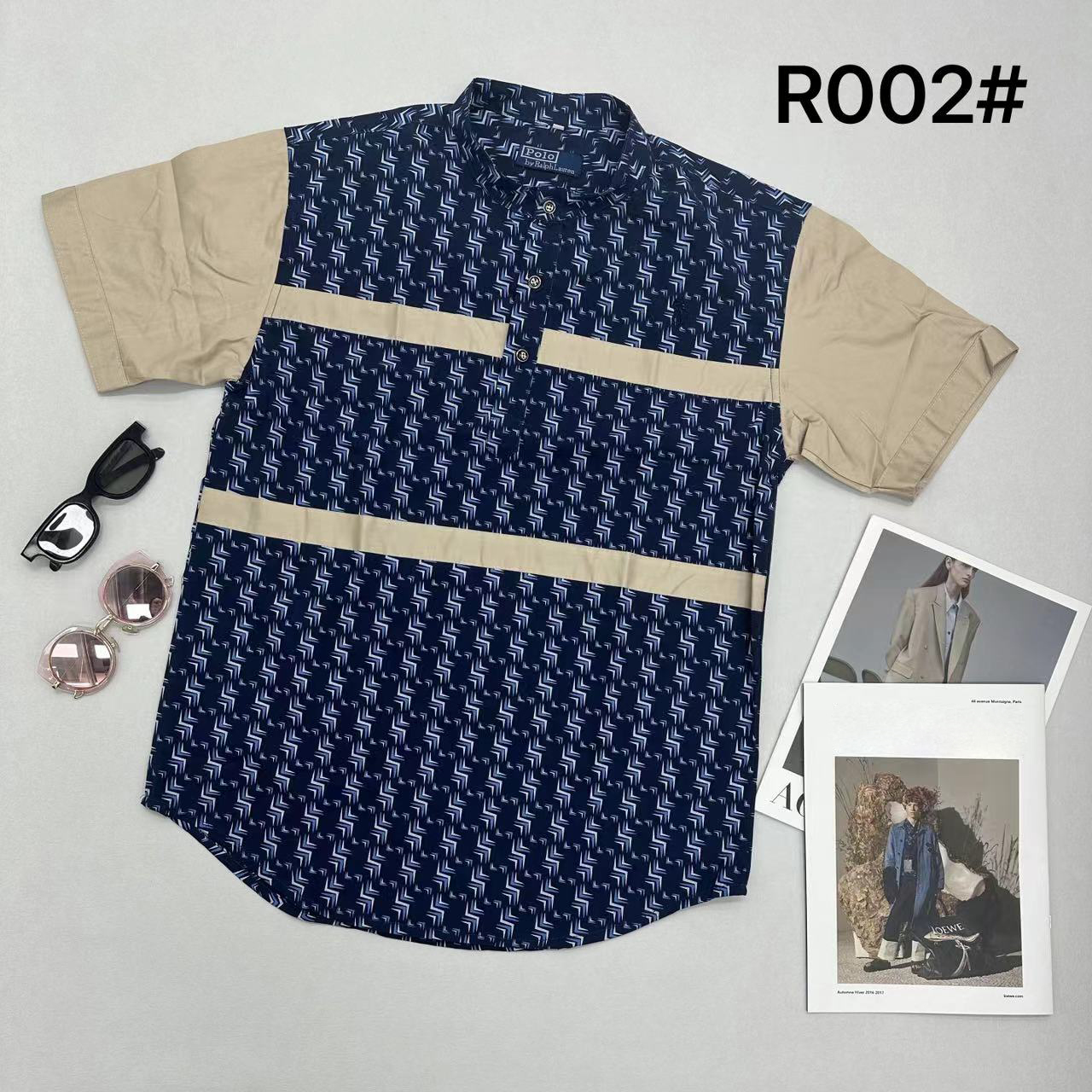 Men's Loose Fit Printed Cotton Shirt - 100% Cotton, Breathable & Casual, Stylish Printed Design for Daily & Vacation Wear(R002) - NO24