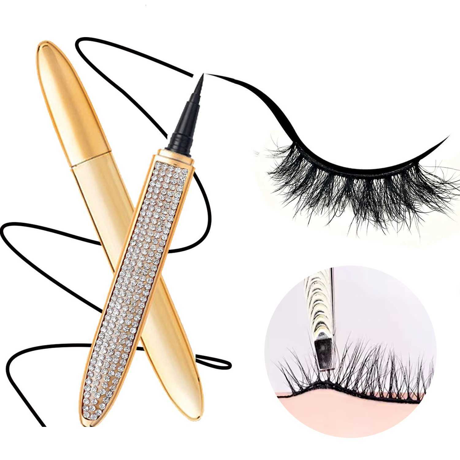 REDSIREN 2 in 1 Lash Glue Eyeliner Waterproof Long Lasting self adhesive Glue False Eyelashes Black Liquid Eyeliner Glue PenL251024