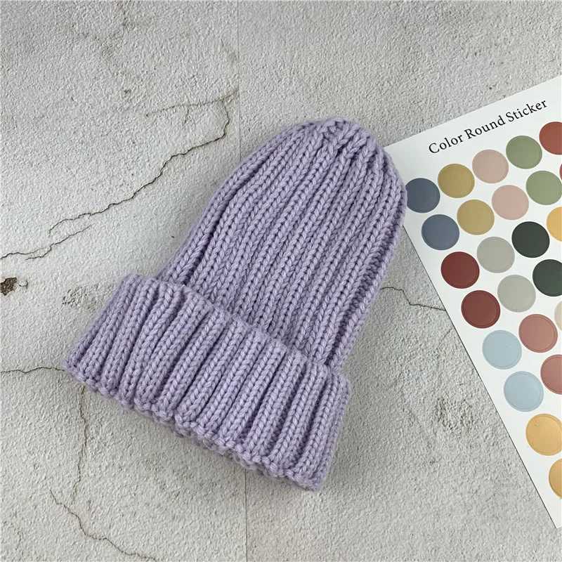 Knitted Kids Beanie Cap Infant Newborn Baby Boy Girl Hat Warm Children Baby Autumn Winter Girls Hat For Kids Toddler Bonnet CapL251024