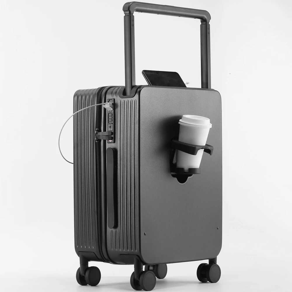 Manufactory PC Travel Trolley Case Durable Men Combination Case Small Size Boarding Case Luggage Suitcase with USBW251024