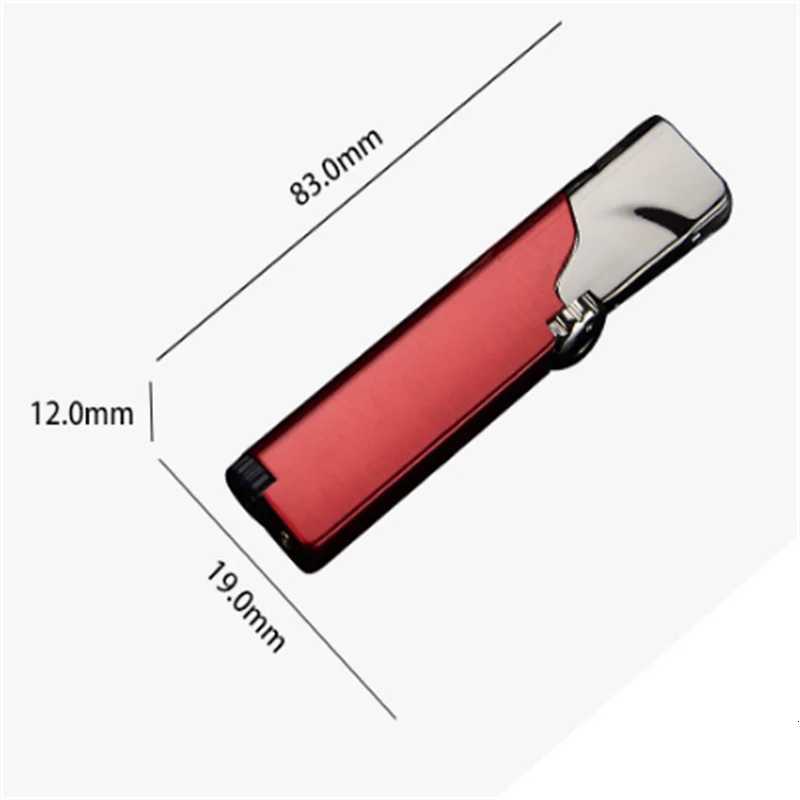Metal Windproof Butane Gas Lighter Personality Rotary Switch Grinding Wheel Ignition Jet Flame Portable Smoke Accessories Gadget1 D251024