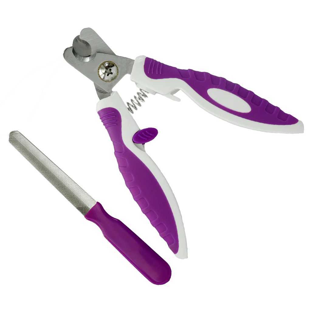 Pets ABS Stainless Steel Nail Clippers Scissors Files Dogs Cats Claw Trimmer Cutter Grooming Tools Set Z20251024
