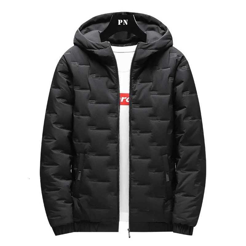 New Winter Mens Padded Hooded Parkas Warm Clothes Trendy Down Cotton Padded Jackets Loose Coats Thickened Warm Bread Jackets Z251024