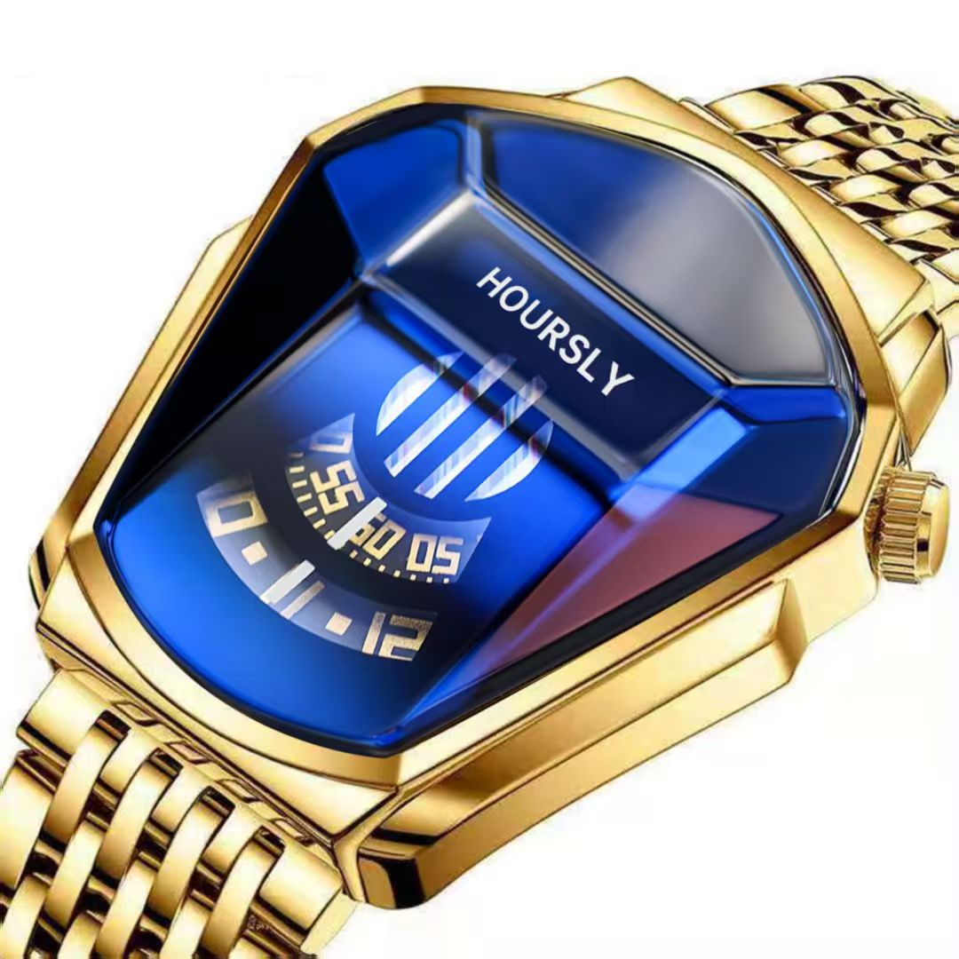 Stylish Mens Alloy Timepiece: Waterproof Quartz Designer Wristwatch