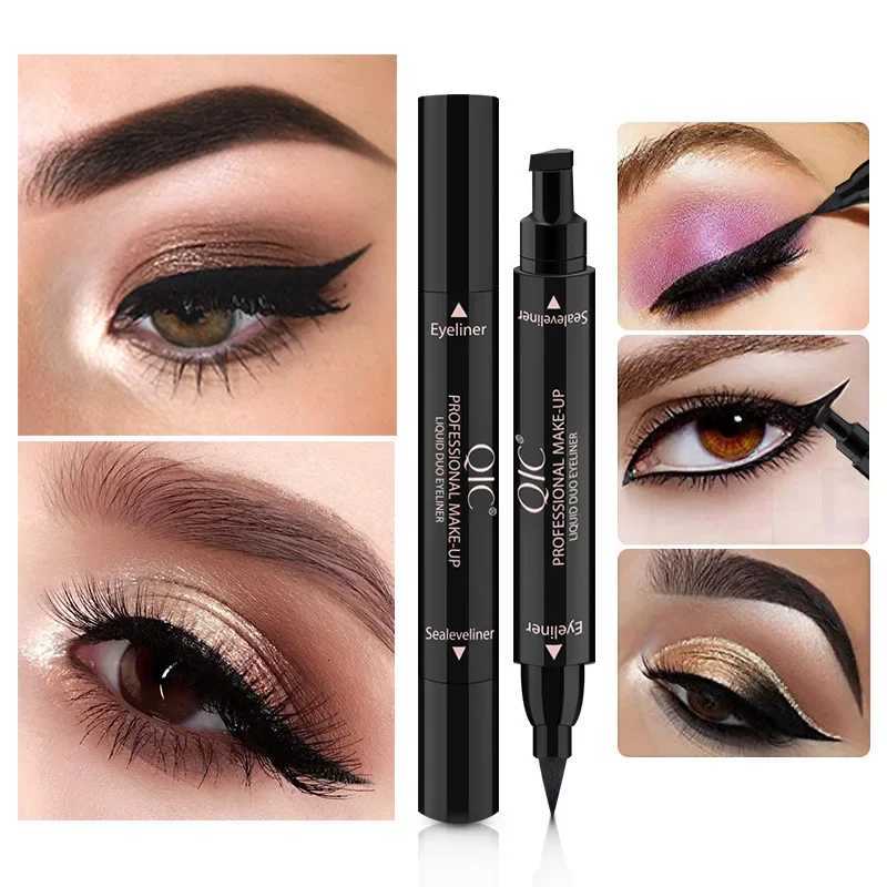 Eyeliner Stamp Liquid Eyeliner Pencil Double Headed Makeup Stamps Seal Pen Eyeliner Pencil Longlasting WaterproofL251024