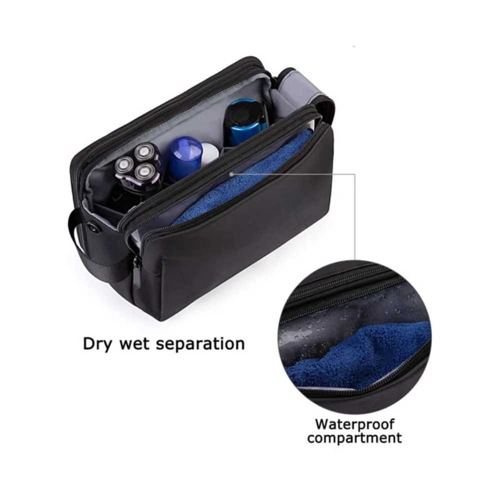 Fashion Waterproof Travel Toiletry Bag Dry Wet Separation Large Capacity Ladies Makeup Bag Women Lightweight CosmeticT251024