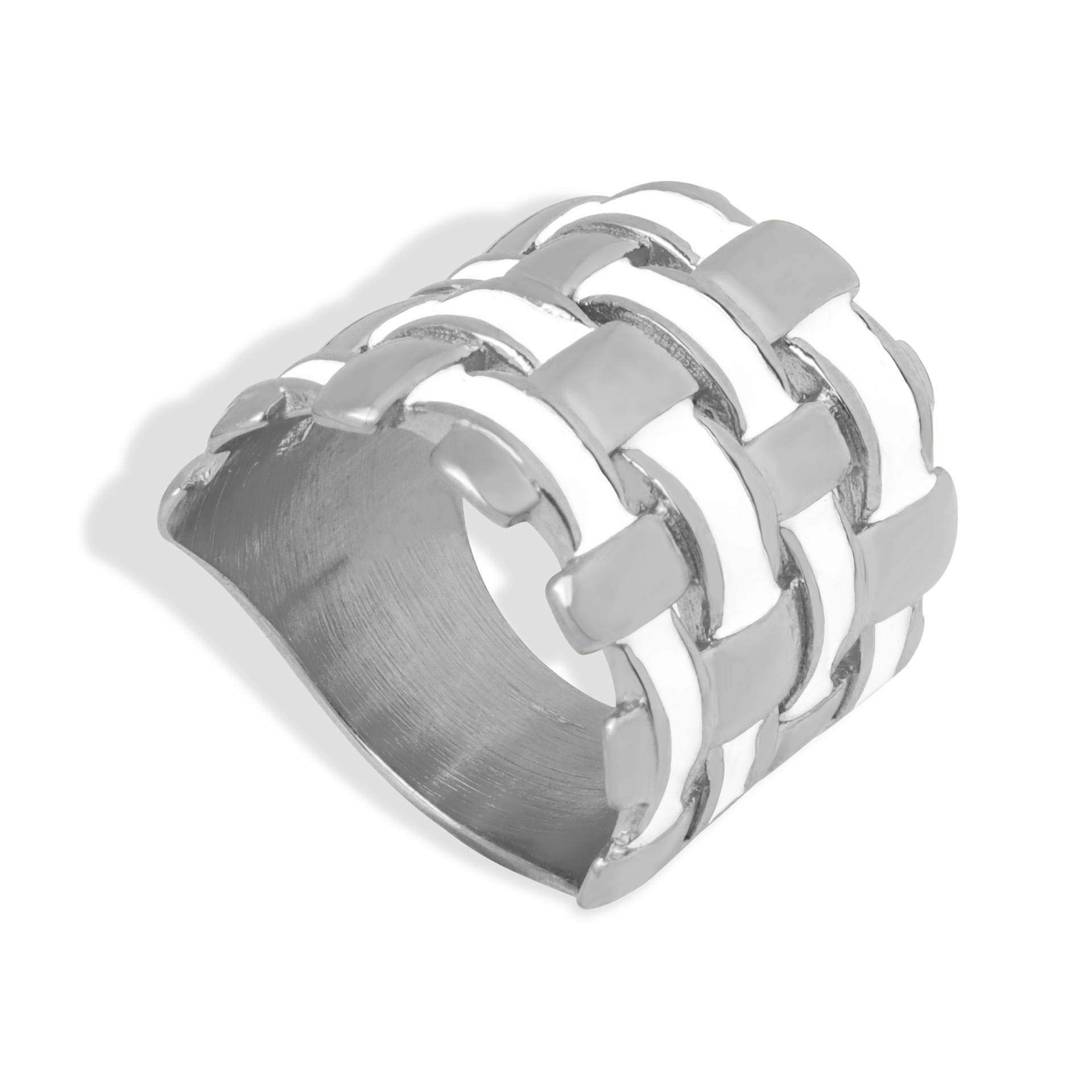 Designer ring Elegant unique personalized geometric metal woven ring design simple and fashionable ring free shipping Valentine's Day gift with b