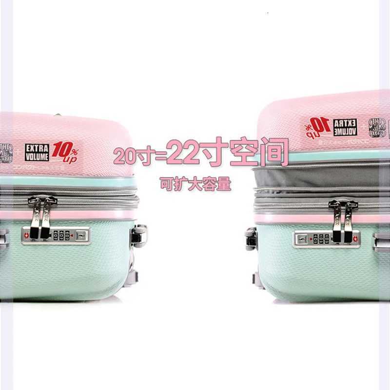 Expandable luggage Womens new high appearance level travel Combination box Childrens suitcase Trolley box Girls smallW251024