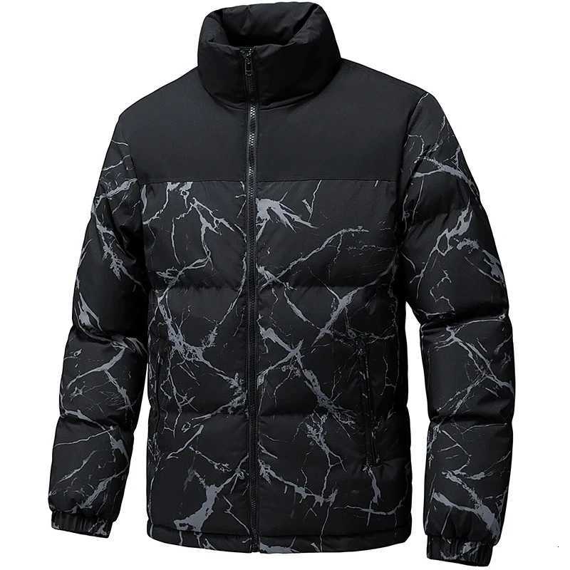 Mens Winter Down Padded Jacket 2025 New Fashion Brand Winter Coldproof Jackets Mens Thickened Standup Collar Cotton Parkas Z251024