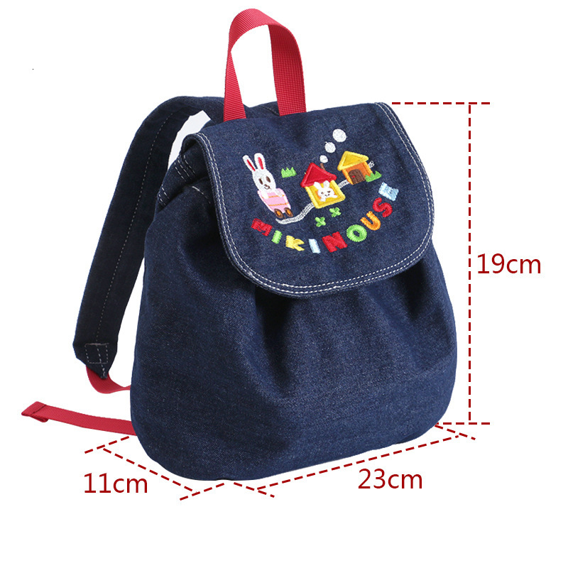 New Designer Fashion Backpack Japanese Cartoon Cute Rabbit Letter Embroidered Girl Backpack