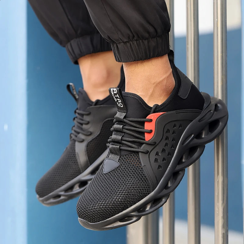 48 Size Unisex Work Safety Shoes Steel Toe Cap Light Breathable Sneaker For Men Antismash And Antipuncture Safety Sneakers 251023