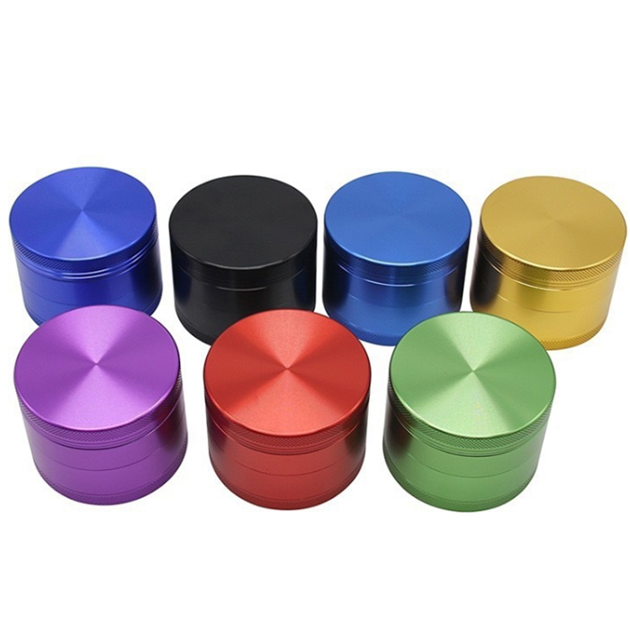 Colourful Manual Aluminum Alloy 4 Layer Herb Grinder Smoking Accessories 40/50/55/63mm Metal Hand Mechanical Grinders