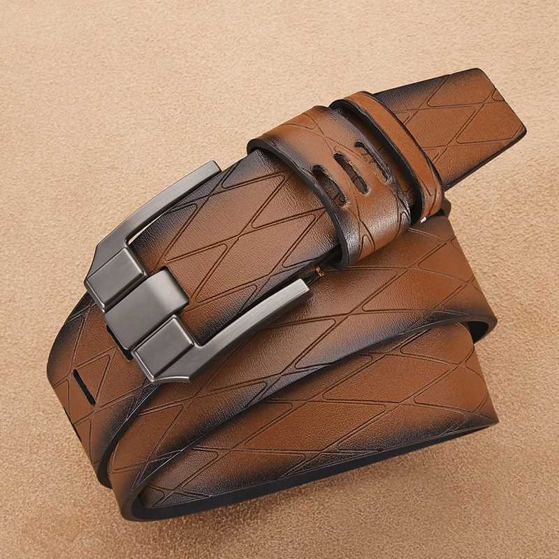 Fashionable Mens Belt Suitable For Business Casual Pin Buckle Belt Simple And Versatile Youth Fashion PU Belt W251024