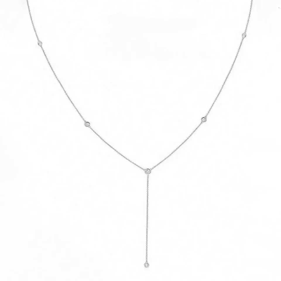 DGIDDK Fashion Layered Long Stainl Steel Necklace Geometric Beads Tassel Simple Necklace Jewelry Gift For Women JewelryXJ251024