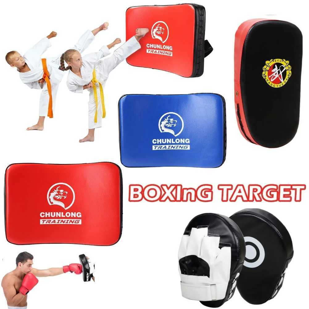Fitness Taekwondo Kick Pad Punching Bag Boxing Mat Sandbag PU Leather Training Equipment Muay Thai Foot Target Strike Shield Y251023