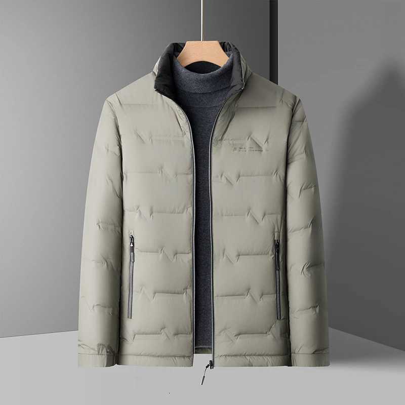 High Quality Fashion Winter New Suit Collar Down Jacket Men Remove Fashion Business Casual White Duck Down Warm Mens Coat Z251024