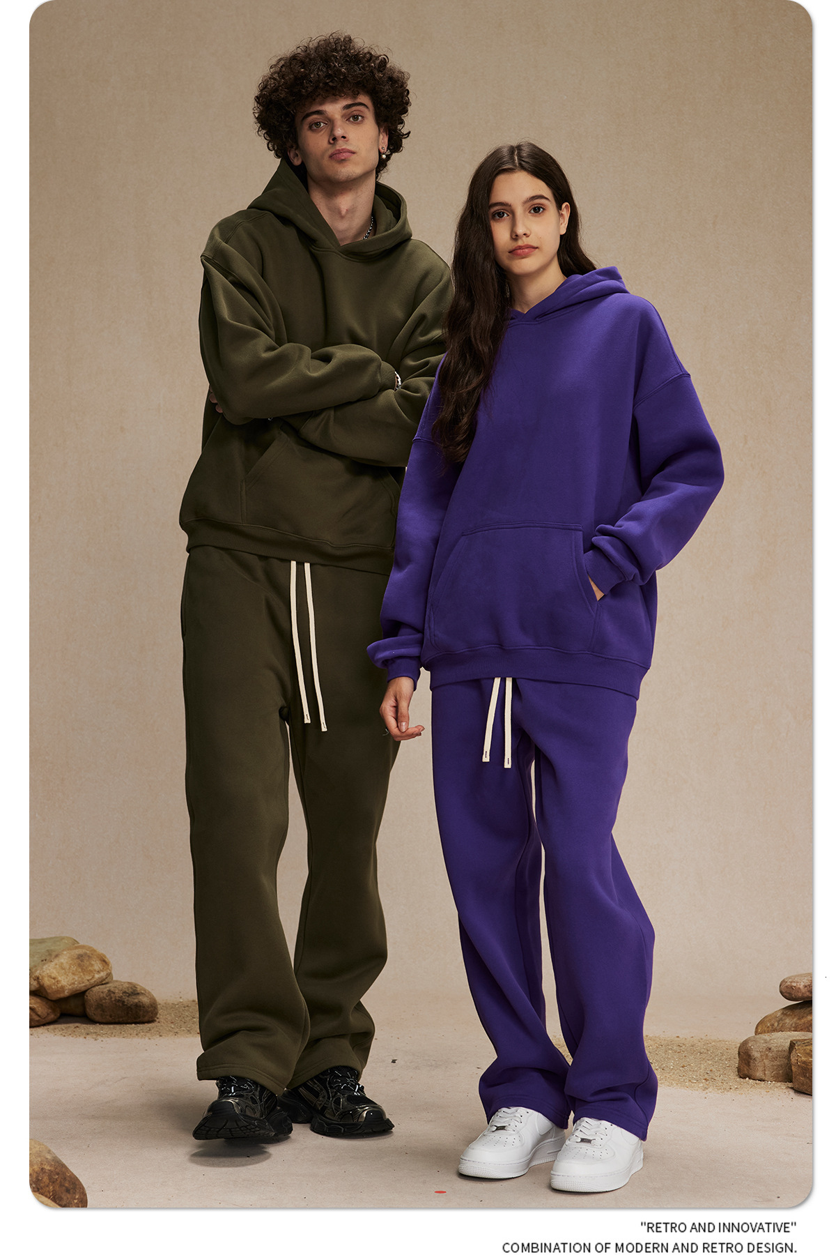 2025 Autumn Winter New Loose Fleece Trendy Brand Hoodie Men Oversize Hooded Designer Hoodie Jacket Tracksuit Men Polo Veste Coat Trendy Brand Men Hood