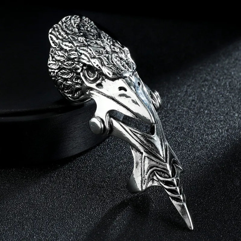 Gothic Punk Dragon Eagle Skull Joint Knuckle Full Finger Claw Ring Unisex Cool Heavy Rock Party Club Charm Knuckle Rings Jewelry 251020