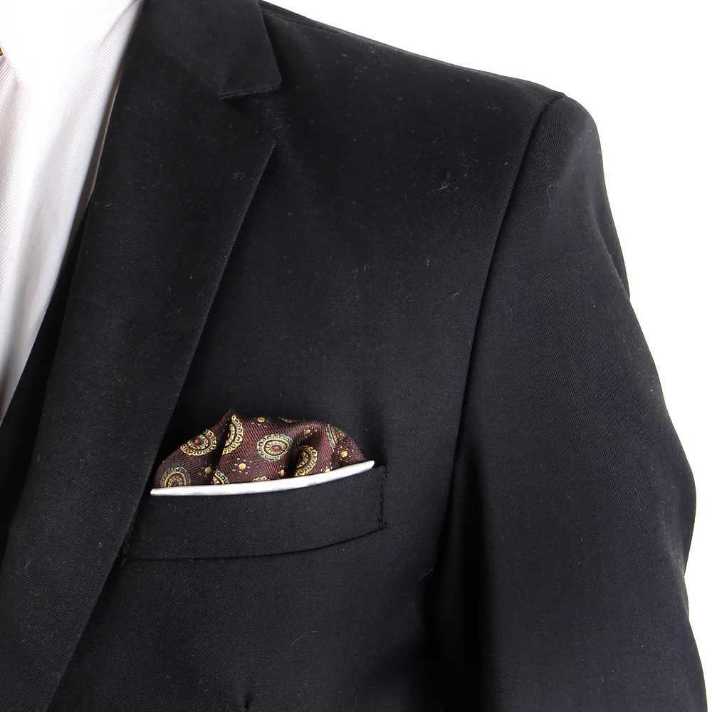 NEW Mens Pocket Square ral Chest Towel For Men Wen Woven Hanky Gentlemen Hankies Mens Suit Handkerchief Pocket Towel Y251024