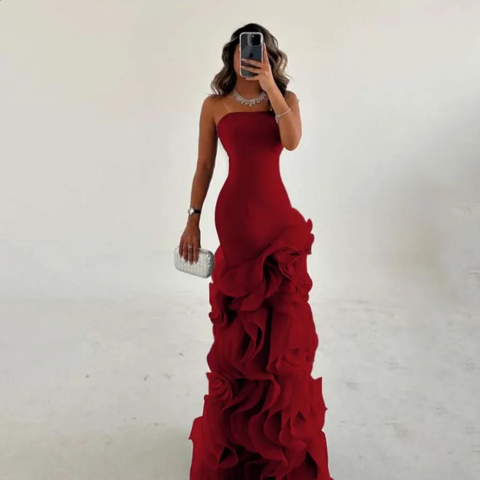 RFYR Asymmetrical Prom Gown Tiered Layers Party Dress for Women Mermaid Evening Dresses Formal Occasion Dresses Customized 251023