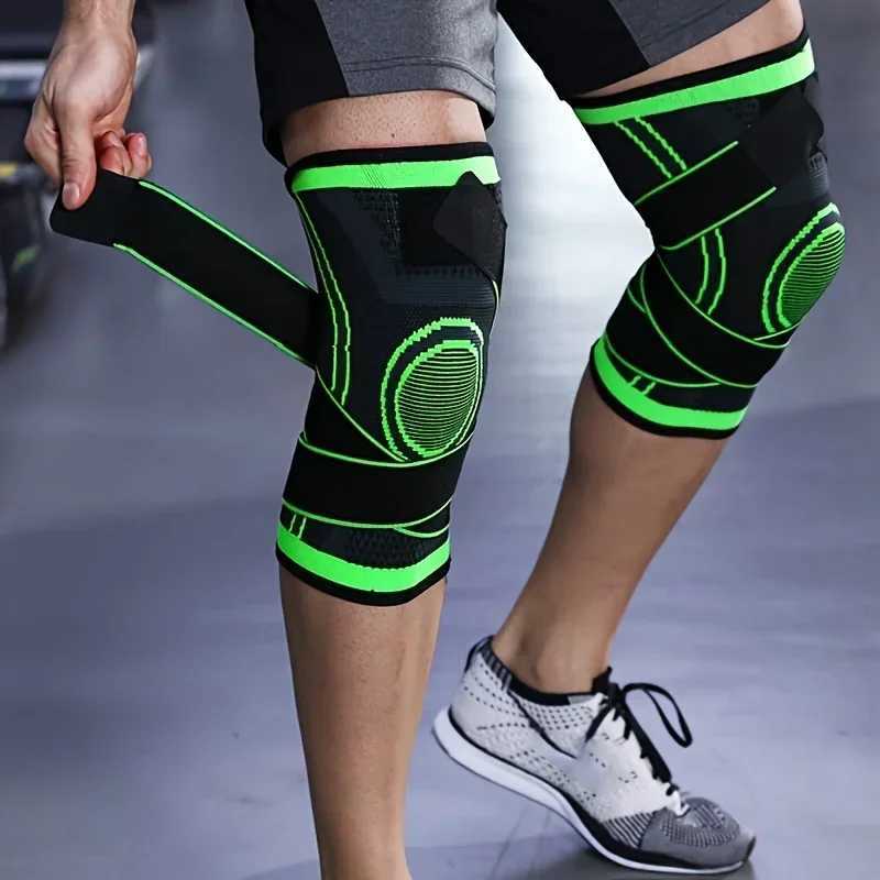 1PC Sports Knee Pad Men Pressurized Elastic Knee Pad Support Fitness Gear Basketball Volleyball Brace Tennis Cycling ProtectorW251024