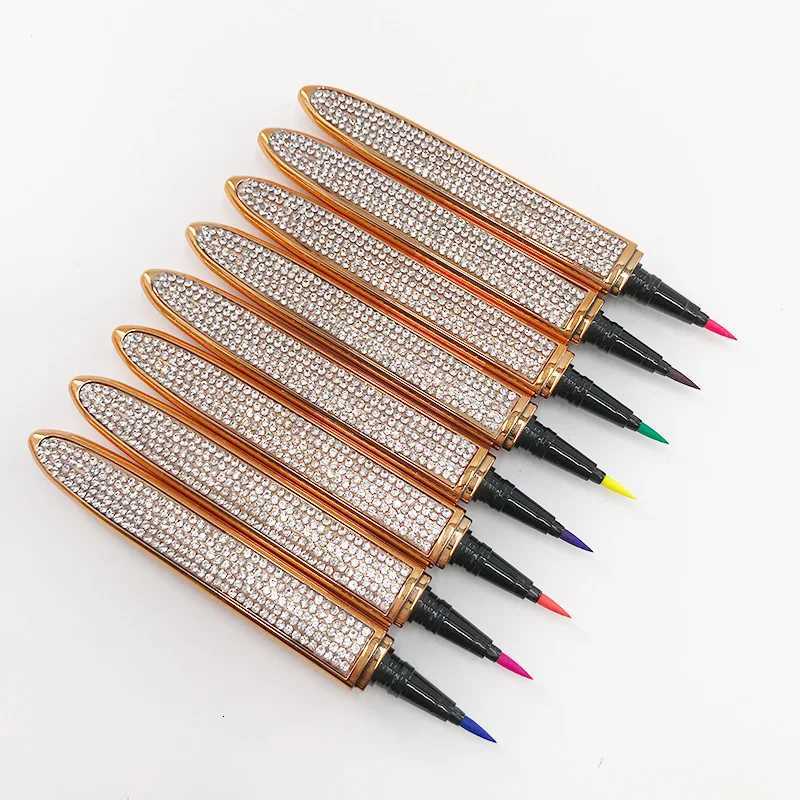 Purple Blue Pink Colorful Eyeliner Selfadhesive Waterproof Liquid Eyeliner Pen for Strip LashesL251024
