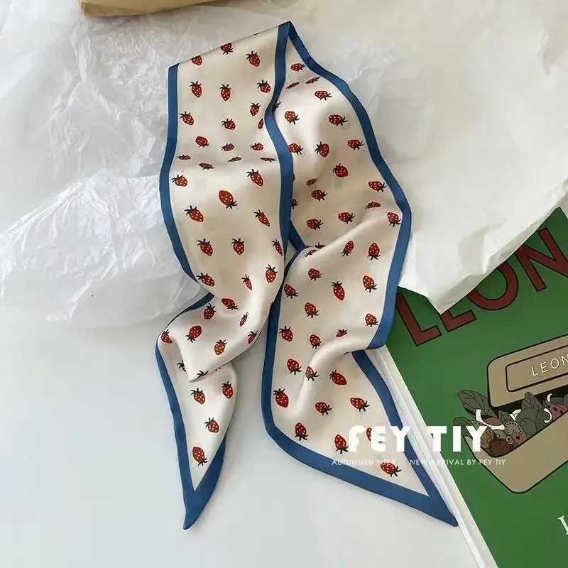 Set Series Silk Satin Scarf Wen Cloth Hair Bands dr Accories La Scarves Ribbon Neck Ties for Bag Handle4pcs Y251024