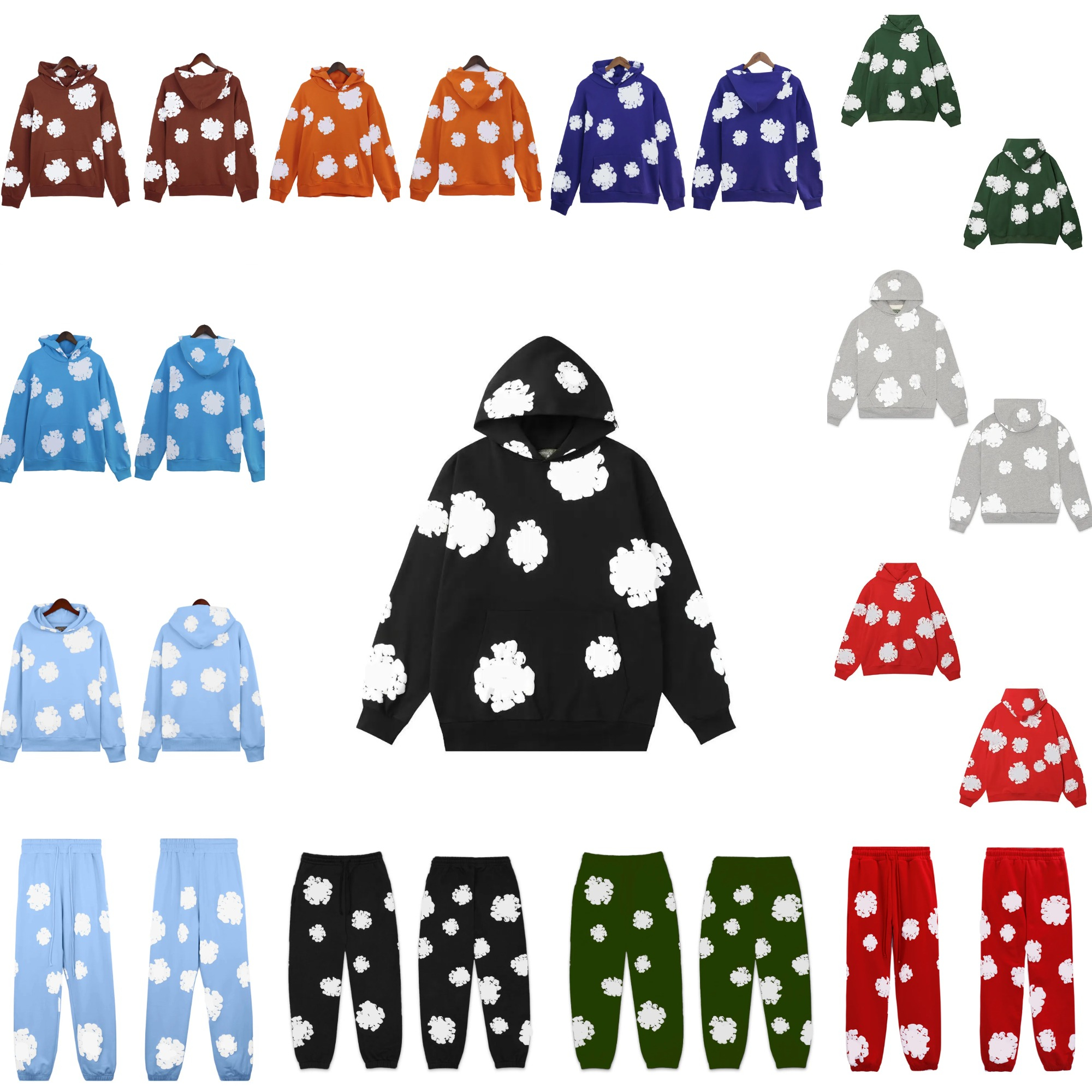 Men's Hoodies Foaming Print Streetwear Hoodie Hip Hop Graphic Oversized Sweatshirt Mens Puck Pullover Clothes Suit Sudadera