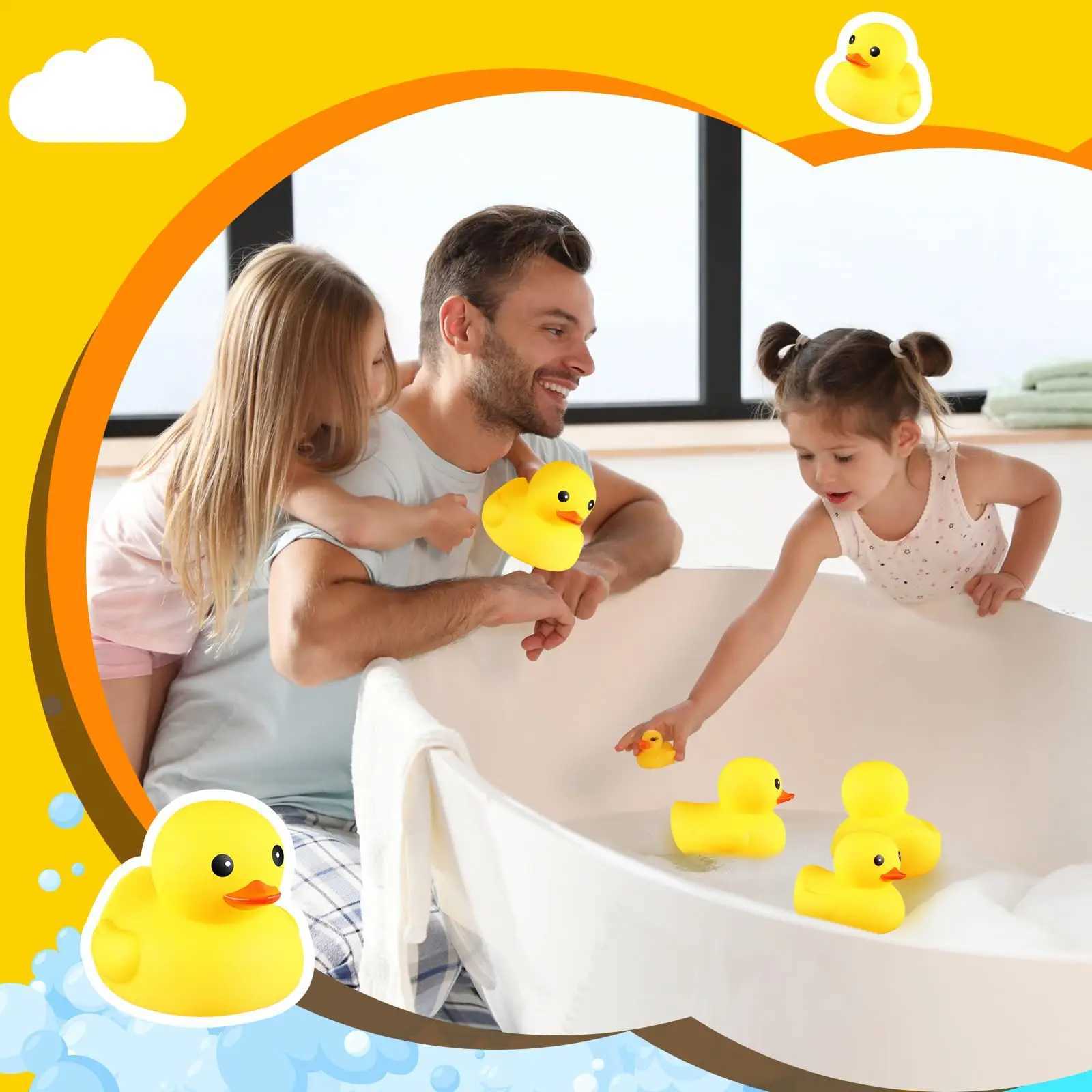 689 Inch Giant Rubber Duck Big Rubber Duck Large Duckling Bath Toy with Squeaky Sound for Summer Baby Shower Birthday Party J251023