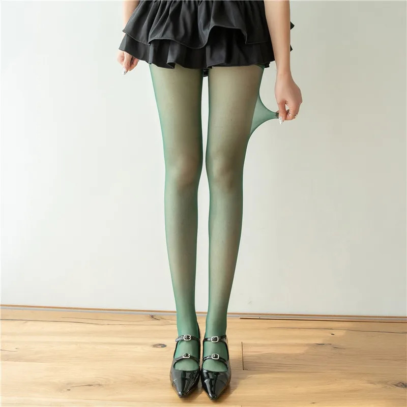 High Elastic Tights Women Fashion Candy Color Summer Spring Hosiery Female Daily Basic FreshColored Pantyhose Slim Legged Socks 251018
