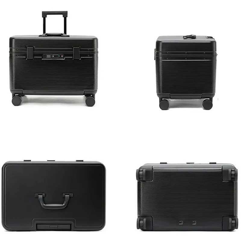 Aluminum Alloy Frame Suitcase with TopOpening ABS Design Universal Wheels and Customs Code Lock for TravelW251024