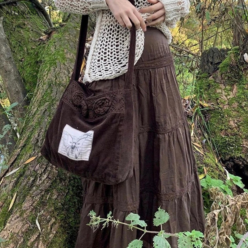 Maemukilabe Knitted Hollow Out Sweater Tshirt Autumn Long Sleeve Crochet Pullovers Women Y2K Fairy Grunge Vintage Smock Tops 251023