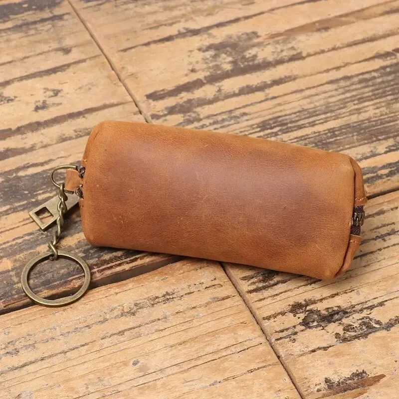 Genuine Leather Coin Purse Vintage Zipper CluTCh Wallet RETRO Holder Card Case Womens Key Holder Organizer Pouch Z251023